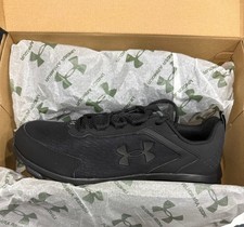 10.5 - Ancho - Under Armour Charged Assert 9 Para hombres Correr Triple Negro NUEVO EN CAJA