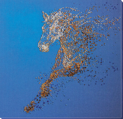 Bead Embroidery Kit ''The Golden'' Stitching Handmade Beadwork