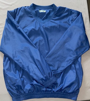 Pro Tour Cool Play Golf  Size Large Windbreaker Performance Long Sleeve Blue