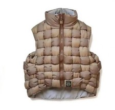 NEW Juji1516 Kountry/Kapital Woven Black Brown Cashew Flower Vest