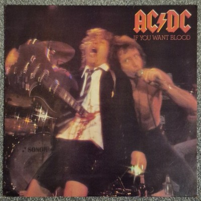 AC/DC If You Want Blood You've Got It LP 1978 First UK Press Atlantic EX-EX