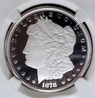 1878  Morgan Silver  1 oz SILVER  ROUND Proof DEEP CAMEO . read  description