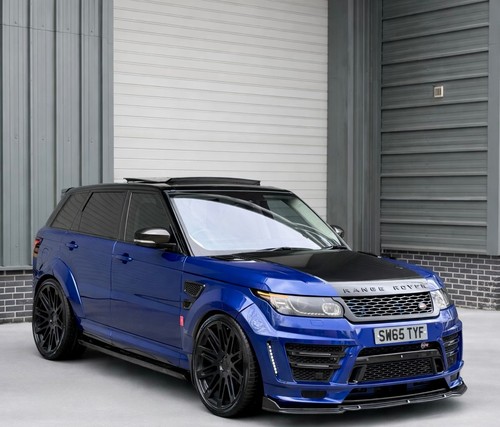 Range Rover Lumma 2016 2016 65 RANGE ROVER SPORT SVR 5.0 V8 S/C 550BHP LUMMA EDITION BLUE ...