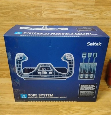 Saitek Pro Flight Yoke System & Throttle Quadrant Professional Simulation USB