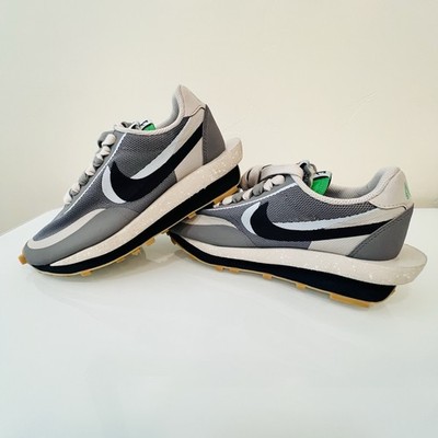 Nike Sacai x Clot LDWaffle Kiss of Death 2 Grey Navy Men's Size 4 DH3114-001