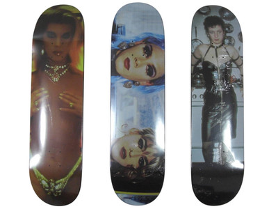 SUPREME x NAN GOLDIN 2018ss Skateboard Deck 3er Set Größe H 31,8 x B 8,2 Zoll
