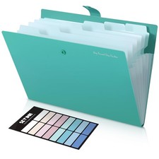 7-Pocket Expanding File Folder, Professional Accordion Document Organizer wit...