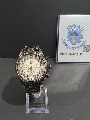 Techno Com by KC Black 46mm Men's Watch Mother of Pearl. Read Below