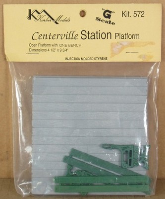 Korber Models 572 Centerville Station Platform Kit for G-Gauge NOS