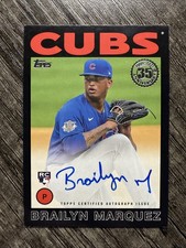 2021 Topps Brailyn Marquez 1986 Retro Auto Black /199 RC #86B-BM Rookie Chi Cubs