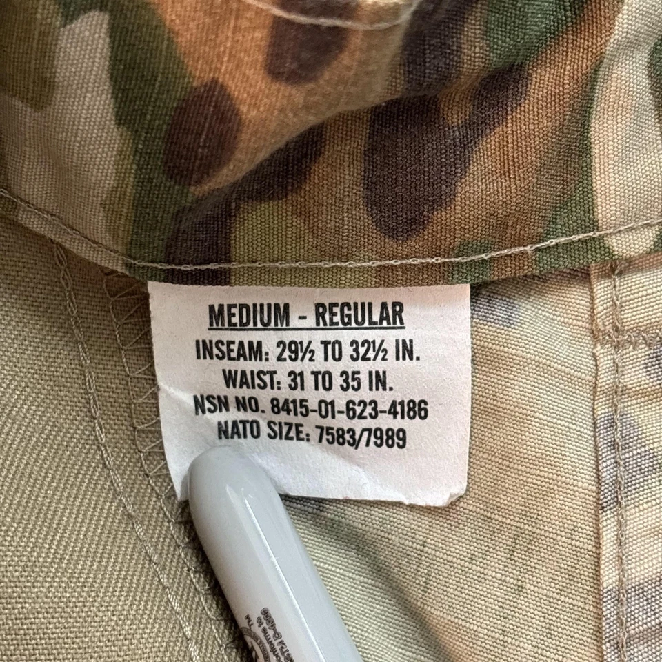 Uniforme de Combate del Ejército Pantalones Multicam Mediano-Grande Ripstop Carga Militar Para Hombres Foto 2 de 4