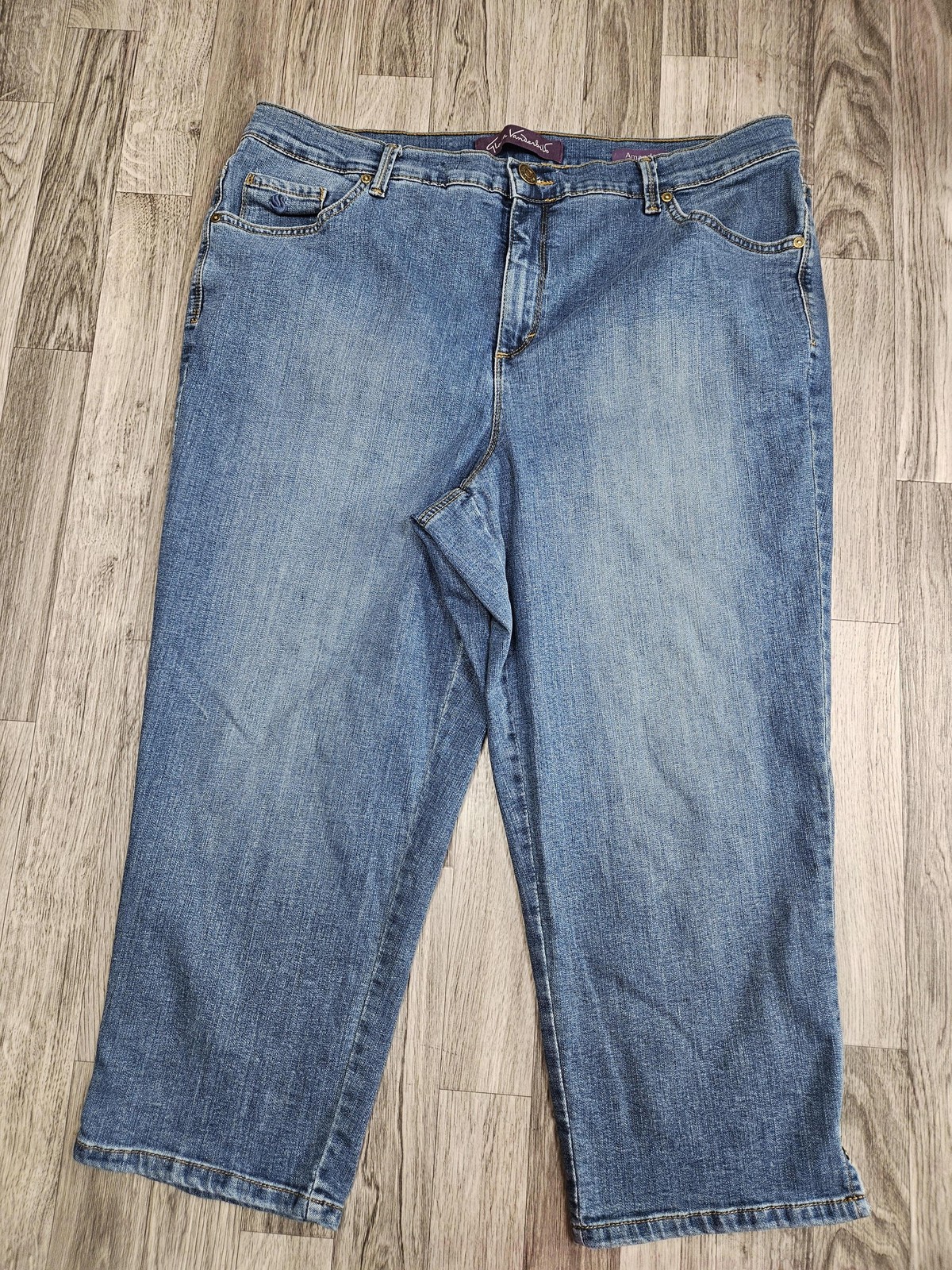 Womens 16w Blue Amanda High Rise Stretch Denim Plus Size