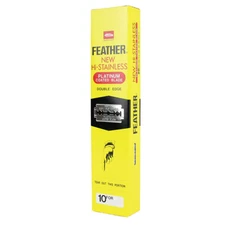 Feather Hi-Stainless Double Edge Blades (200 Blades)