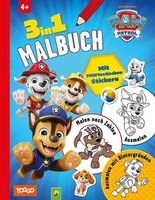 PAW Patrol 3-In-1 Malbuch I Ab 4 Jahren Mit Pawtastischen Stick*Rn Taschenbuch