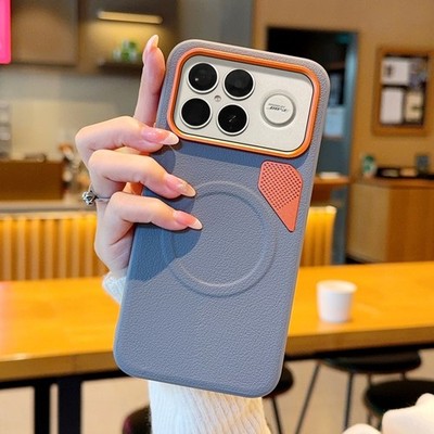 For XiaoMi RedMi K90 Pro Max, Unique Hybrid Armor Leather Magnetic Shell Cover