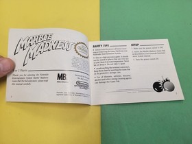 Marble Madness Nintendo NES Instruction Manual Booklet ONLY