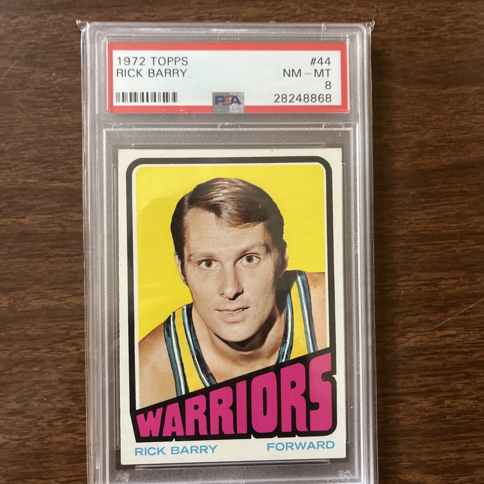 1972 Topps Basketball #44 Rick Barry - Warriors - PSA 8