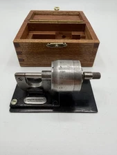 Vintage Brown & Sharpe Bench Micrometer with Wooden Box