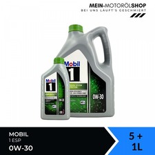 Mobil 1 ESP 0W-30 VW Porsche Mercedes MB 229.52 Motor&ouml;l 5+1 Liter = 6 Liter