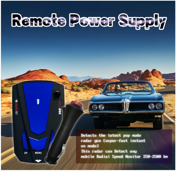 Novo detector de radar/laser auxiliares de direção – longo alcance, display LED - Imagem 3 de 4