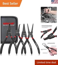 Snap Ring Pliers Set, Heavy Duty 4PCS-7 inch Internal/External Circlip Pliers...