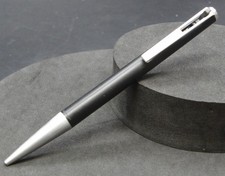 Montblanc No.782 Ballpoint Pen Blue Ink Black Resin Barrel & Brushed Steel Clip
