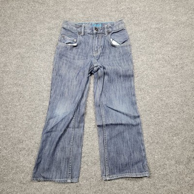 Gap Kids 1969 Jeans Boys 6 Regular Blue Denim Slouch Straight Leg Casual Pants