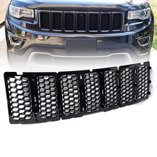 For 2014-2016 Jeep Grand Cherokee Front Honeycomb Mesh Grill Insert Cover Black