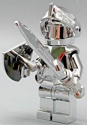 LEGO-Chrome Silber Ritter Minifigur-Schwert, Helm & Schild