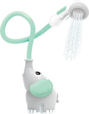 Baby Bath Shower Head - Elephant Water Pump with Trunk Spout Rinser - Control Wa