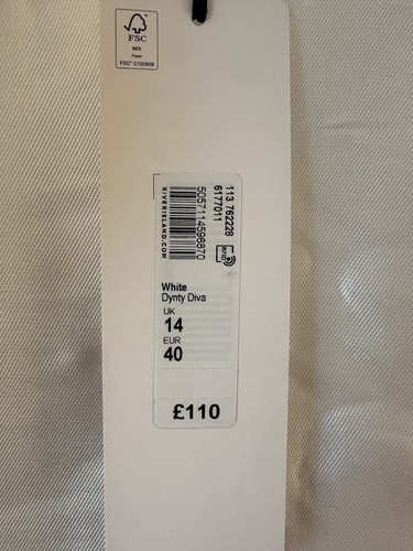RIVER ISLAND size 14 NEW BNWT RRP£110 lightweight stone White long sleeve dress - Picture 4 of 22