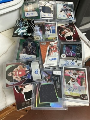 Large Sports Card Collection / Lot. Est. 1200+ Card Lot autos, relics ...