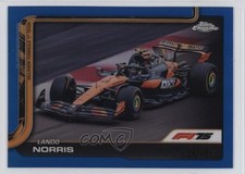 2025 Topps Chrome Formula 1 F1 Cars Blue Refractor 124/150 Lando Norris #77 5b1