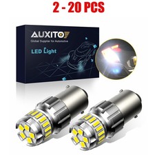 2-20X 1156 AUXITO Backup P21W LED White Bulb Lamp Reverse Error Bulb Free CANBUS