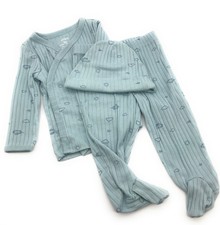 Carter's Baby Pajama Shirt, Hat  Footed Pants Set - 6 Months