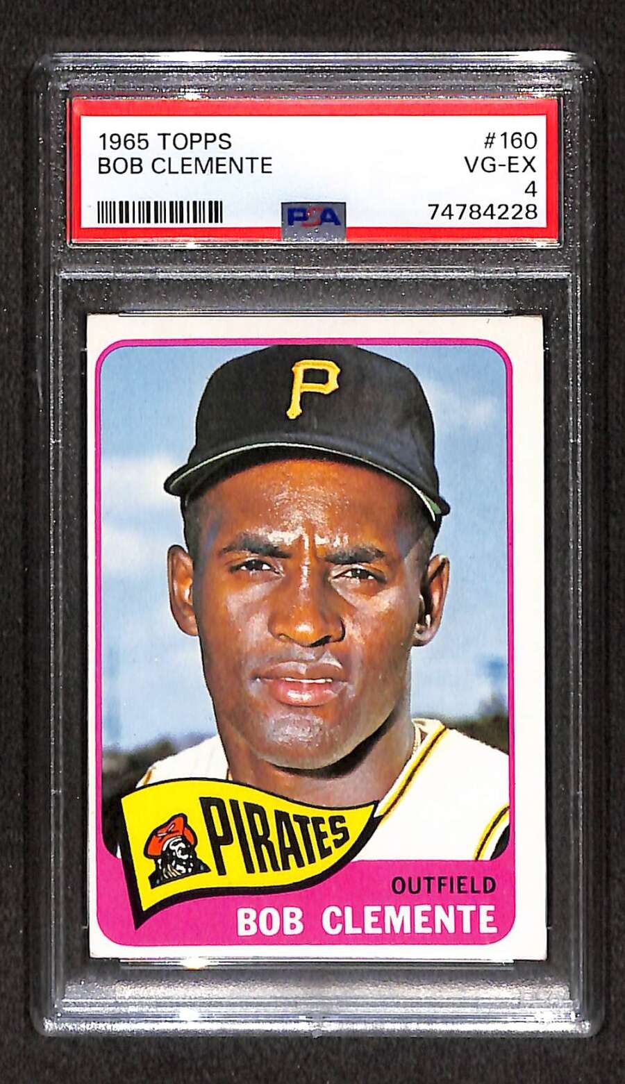 1965 Topps #160 Roberto Clemente HOF  PSA 4 VGEX C105673
