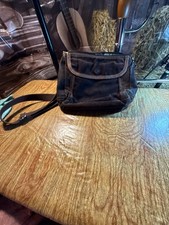 Fossil Vintage Corduroy and Leather Trim Crossbody Bag