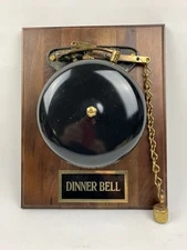 VINTAGE AUTHENTIC BOXING ROUND BELL, modified to dinner bell