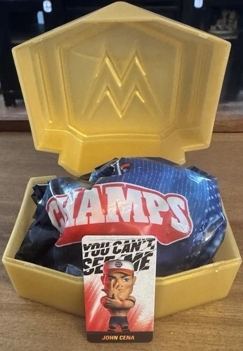 WWE Champs Mini Mystery Figure John Cena w/Belt Special Edition- Rare-Unopened