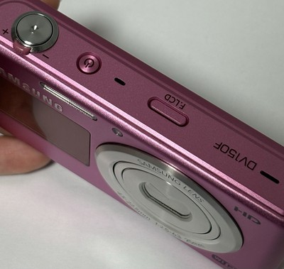 Samsung DV150F 16.2MP 5x Optical Zoom Dual LCD Digital Camera-Pink