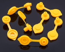 5-Pack Gas Can Vent Cap Kit - Yellow Plugs for Fuel Jugs Gallon Vents