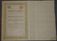 Societe Anonyme des Tramways d'Odessa Anleihe