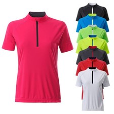 Damen Radtrikot, Bikeshirt, Fahrradtrikot, halber Reißverschluß, 8 Farben