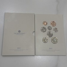 2025 Definitive Brilliant Uncirculated BU Set 8 Coins Mint Salmon 50p Bees £1