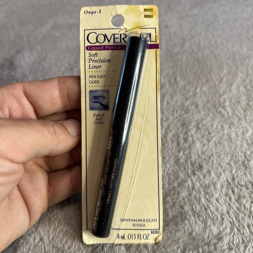Vintage Deadstock Cover Girl Liquid Pencil Eyeliner Onyx 1 Soft Tip NEW