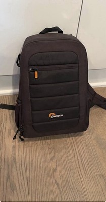 Lowepro Black Nylon Padded Camera Backpack With Strap Fits Lens