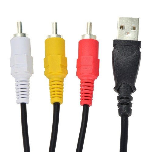USB to 3 RCA AV A/V TV Adapter Cord Cable forTV/Mac/PC/Video - Picture 3 of 3