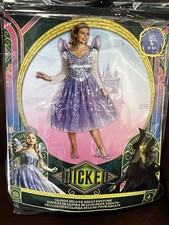 New Wicked Movie Musical For Good Deluxe Glinda Costume Women s Medium 8-10