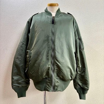 Alpha Industries MA-1 Flight Jacket 2XL Sage Green Big Size Nylon Authentic
