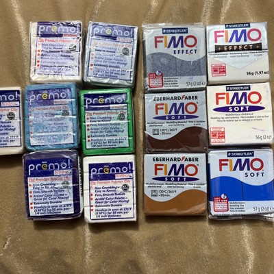 New Lot Of 13 Fimo And Premier Oven Set Modelling Clay Different Colors